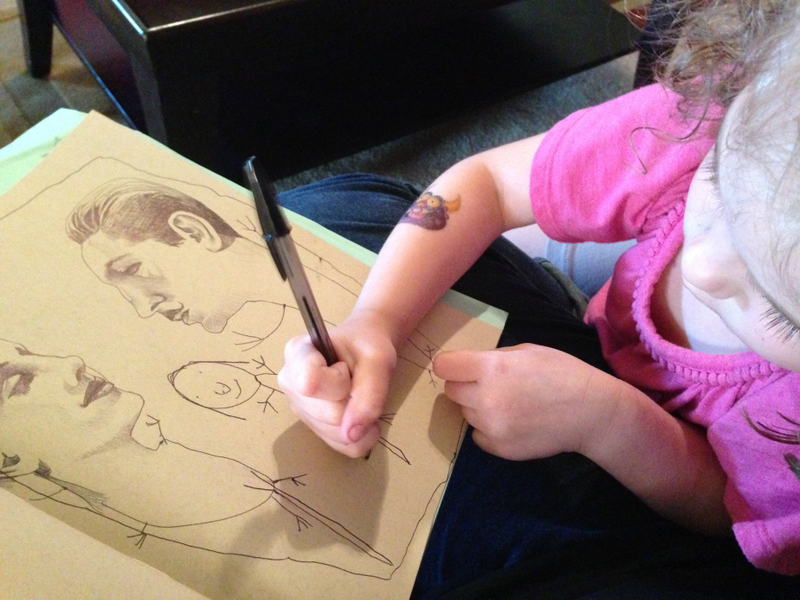 Illustration for article titled Professional Illustrator Collaborates with her Four-Year-Old Daughter